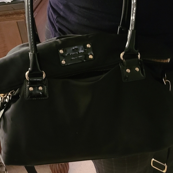 KATE SPADE  nylon/patent leather flap purse (double sections) - Picture 5 of 14